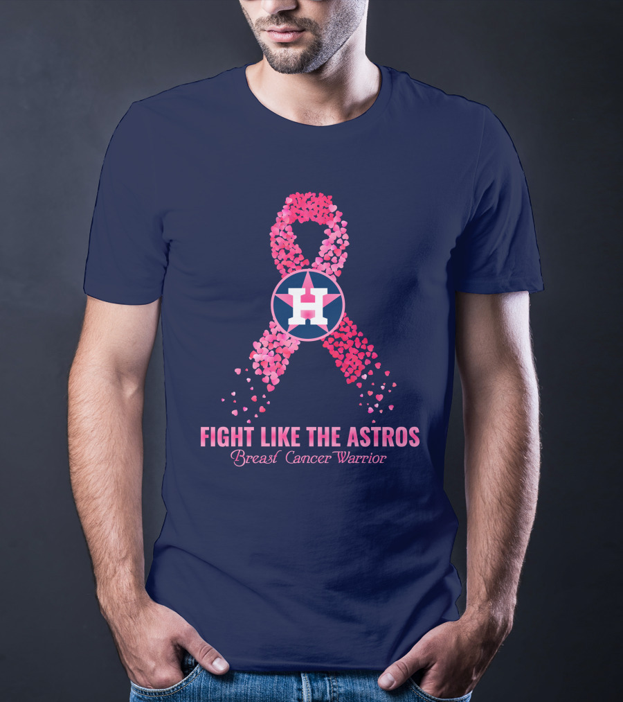 Fight Like The Astros Breast Cancer Warrior T-Shirt