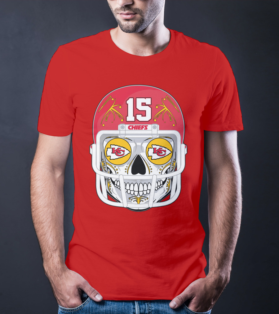 Chiefs Skull Helmet T-Shirt