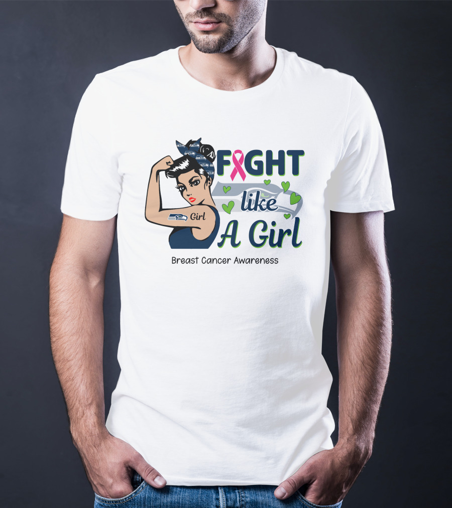 Fight Like A Girl Breast Cancer Awareness T-Shirt