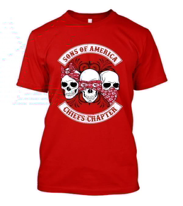 Sons Of America Chiefs Chapter Skulls T-Shirt