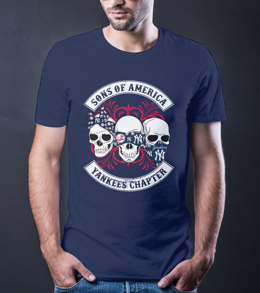 Sons Of America Yankees Chapter Skulls T-Shirt