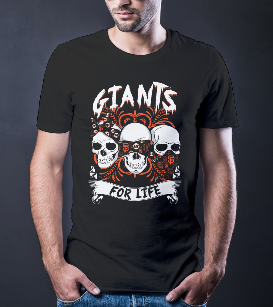 Giants For Life Skulls Sf T-Shirt