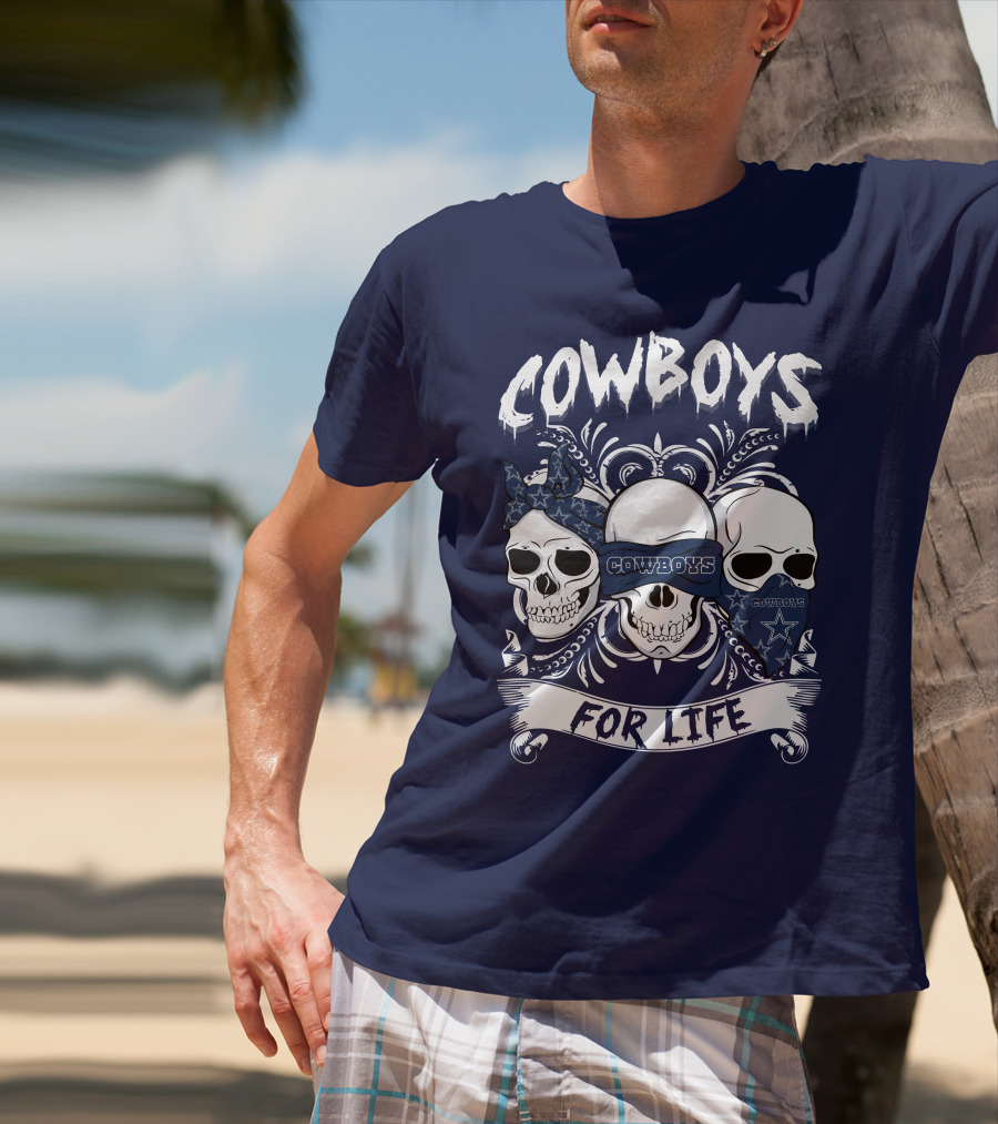 Cowboys For Life Skulls Bandana T-Shirt