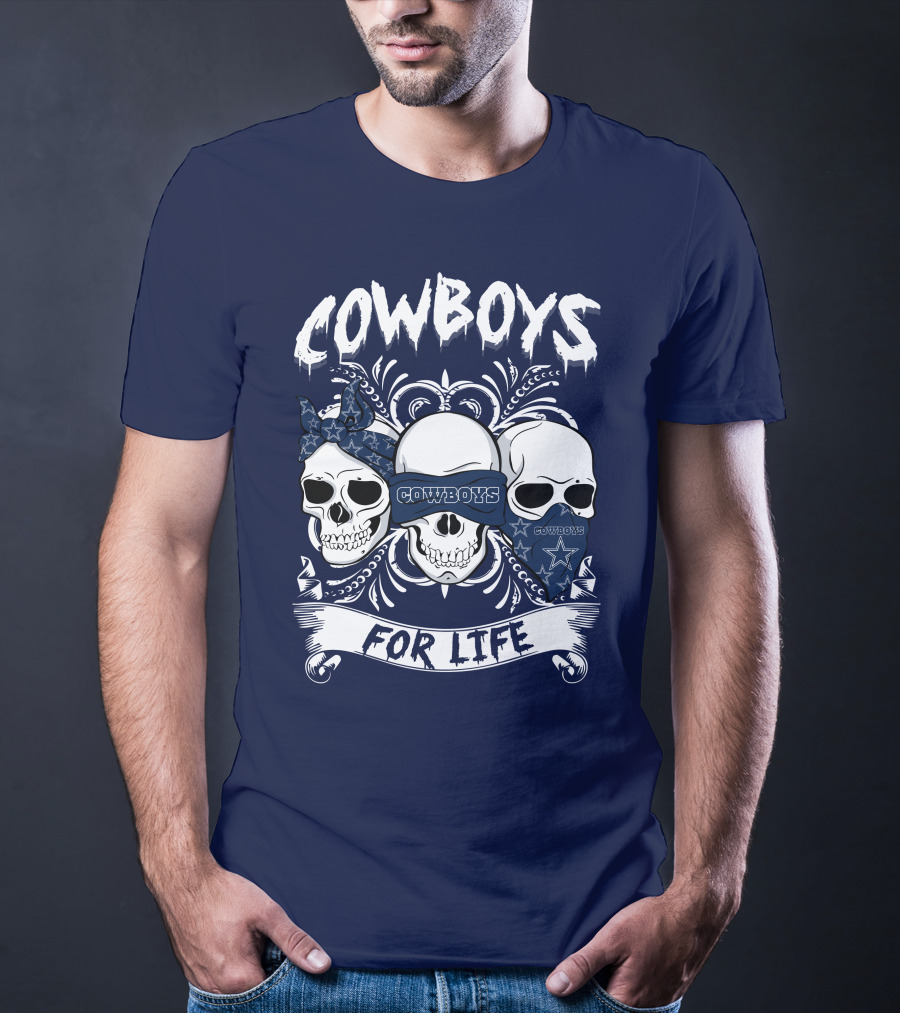 Cowboys For Life Skulls Bandana T-Shirt