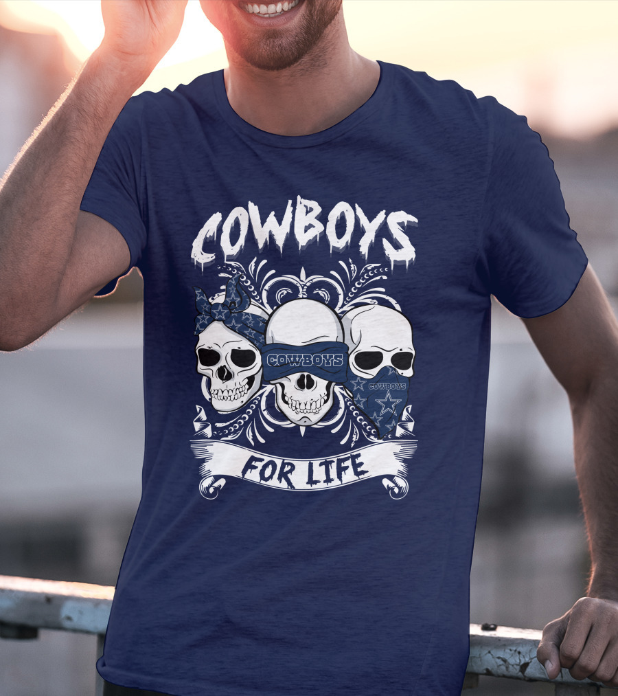 Cowboys For Life Skulls Bandana T-Shirt
