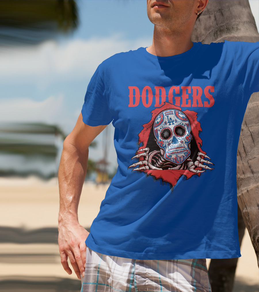 Dodgers La Sugar Skull T-Shirt