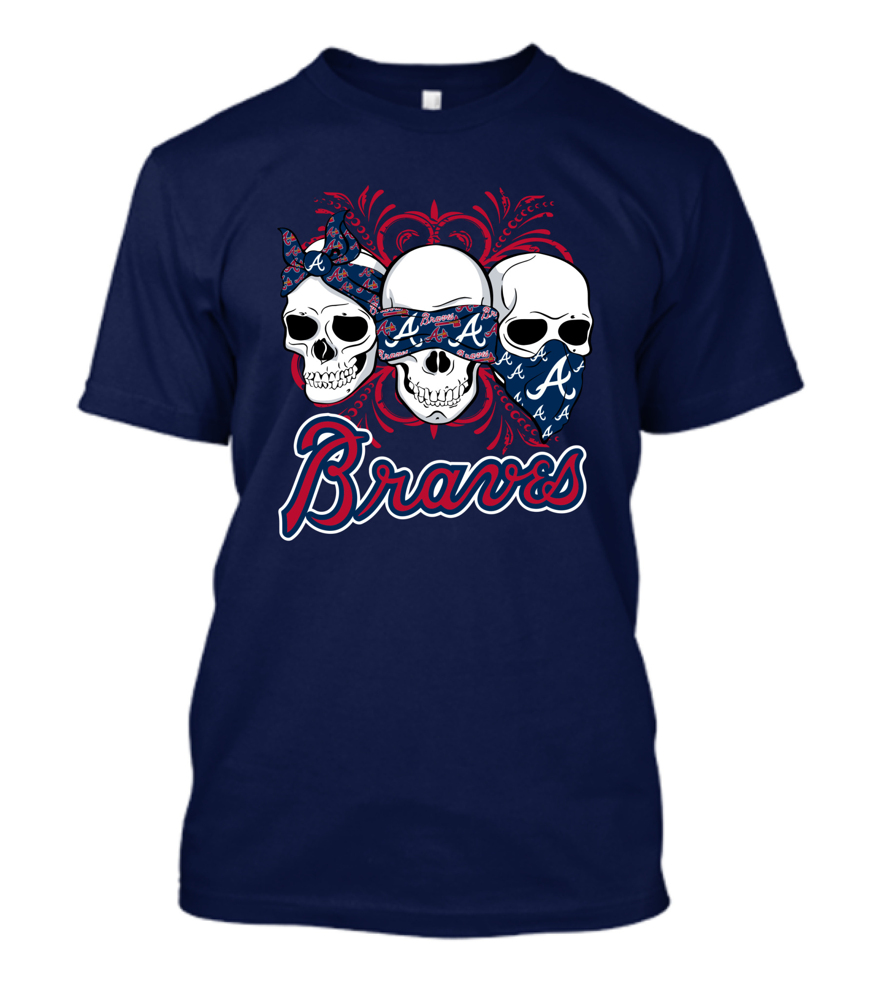 Braves Skull Bandana T-Shirt