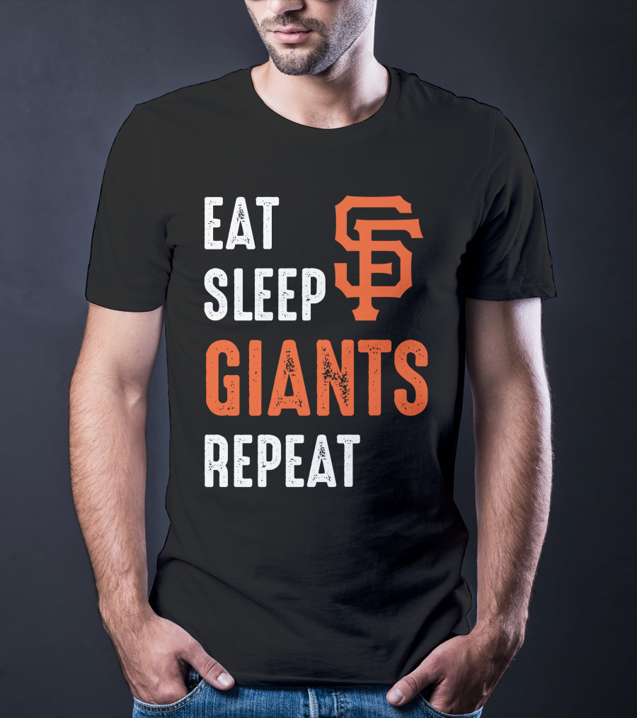 Eat Sleep Giants Repeat Sf T-Shirt