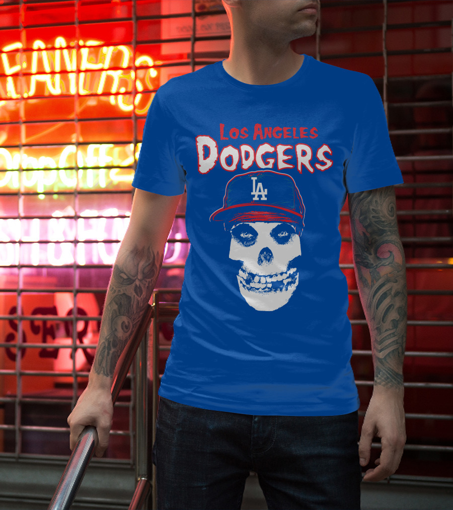 Los Angeles Dodgers Skull T-Shirt