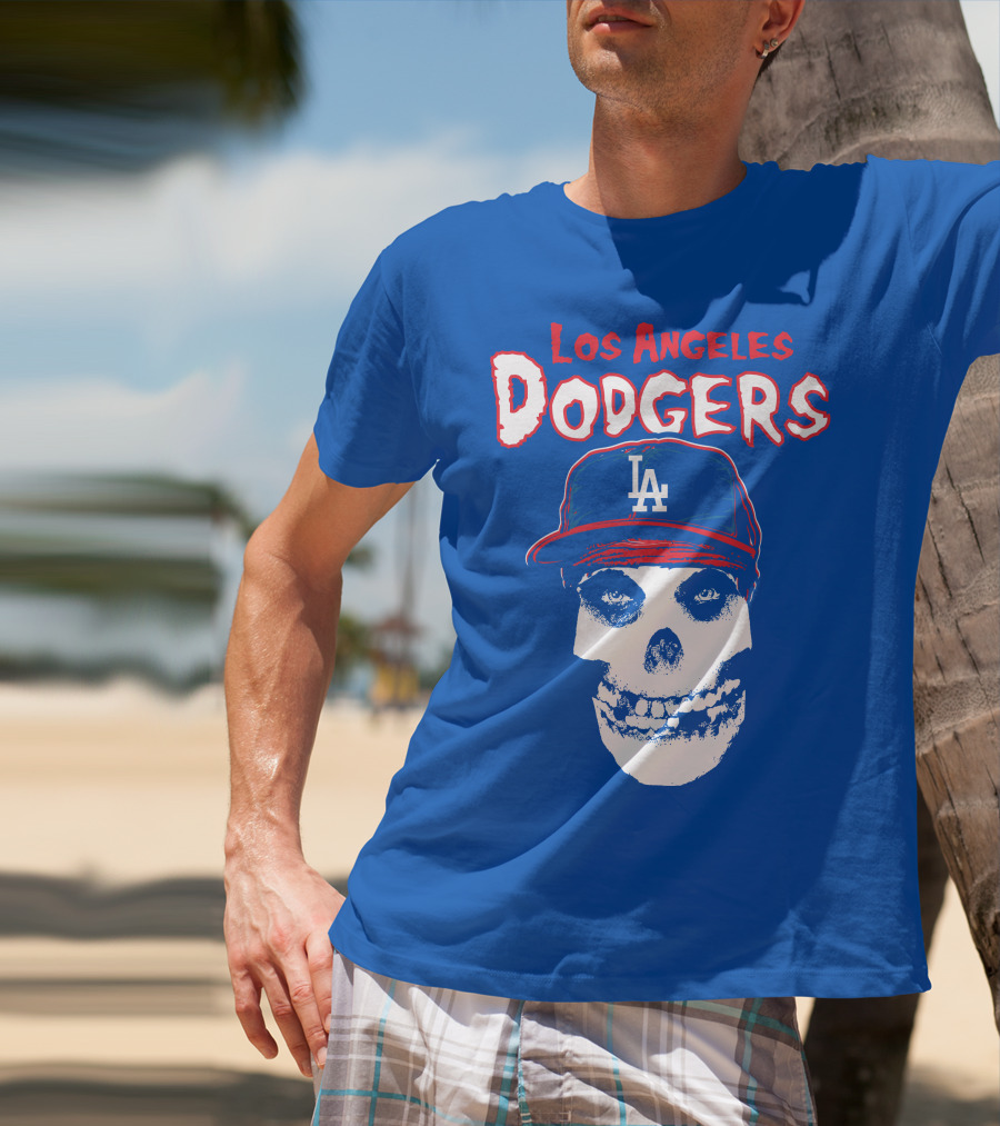 Los Angeles Dodgers Skull T-Shirt