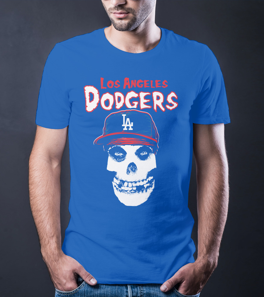 Los Angeles Dodgers Skull T-Shirt