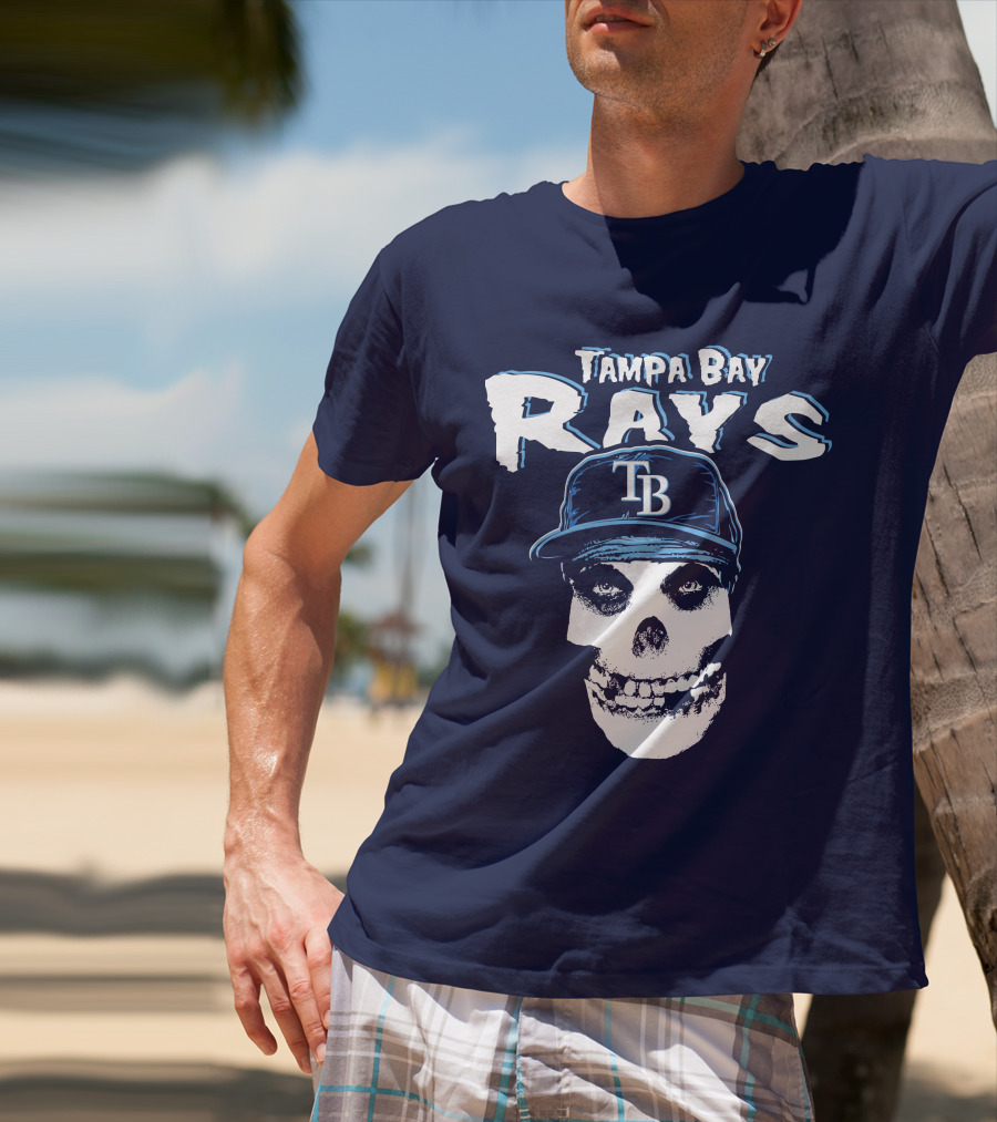 Tampa Bay Rays Tb Skull T-Shirt