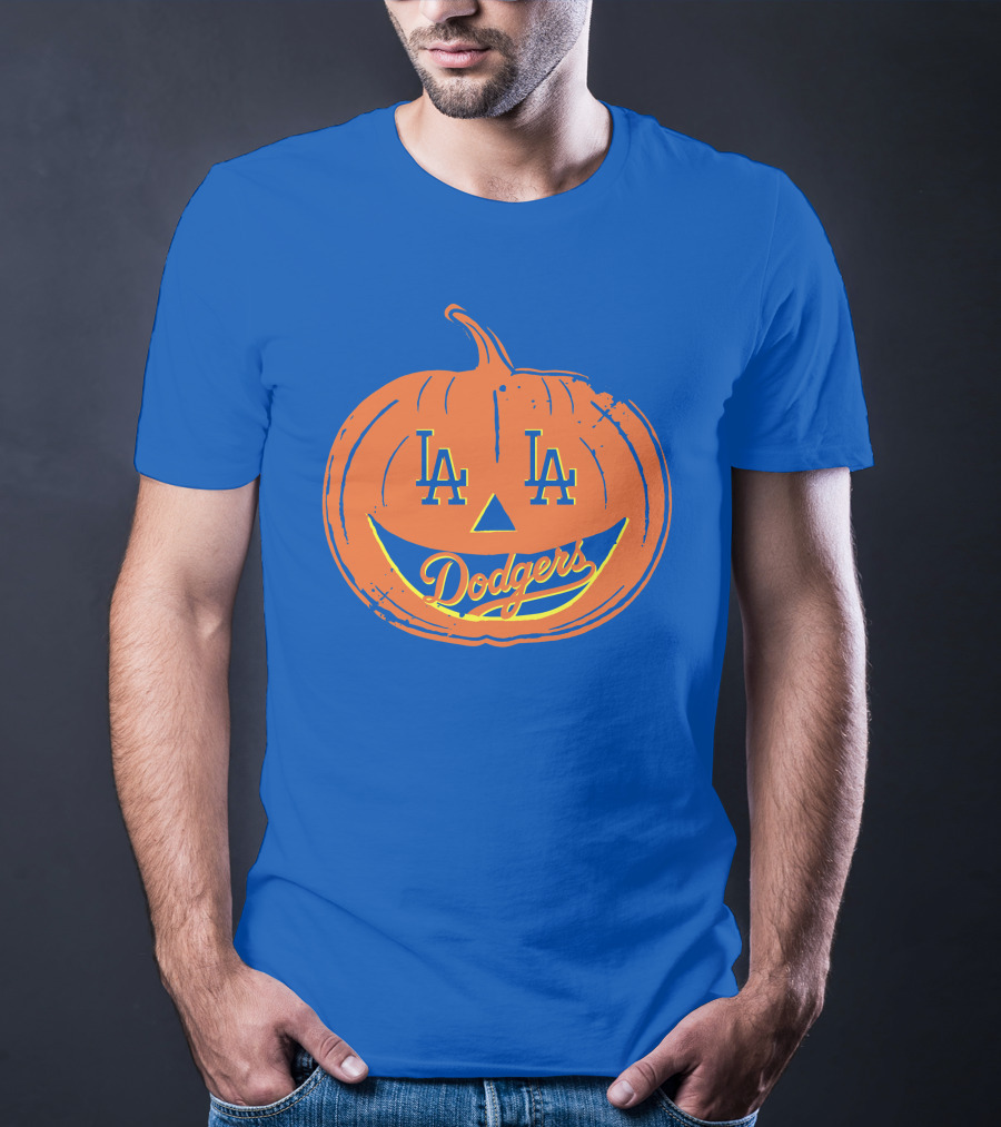 La Dodgers Halloween Pumpkin T-Shirt