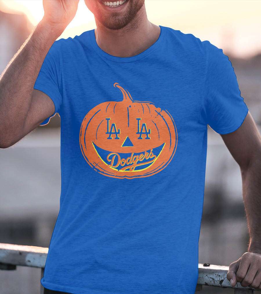 La Dodgers Halloween Pumpkin T-Shirt