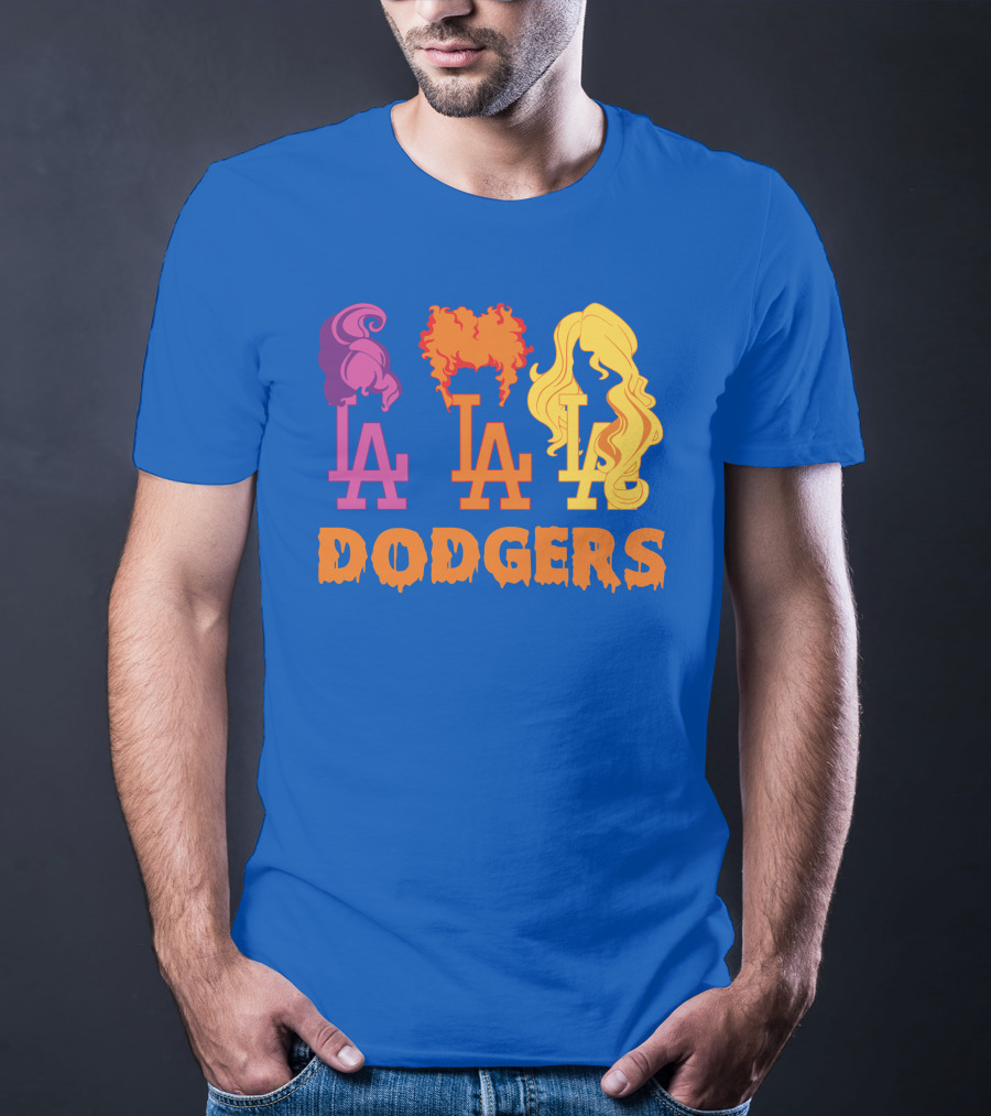 La Dodgers Trio Silhouette Hair Styles T-Shirt