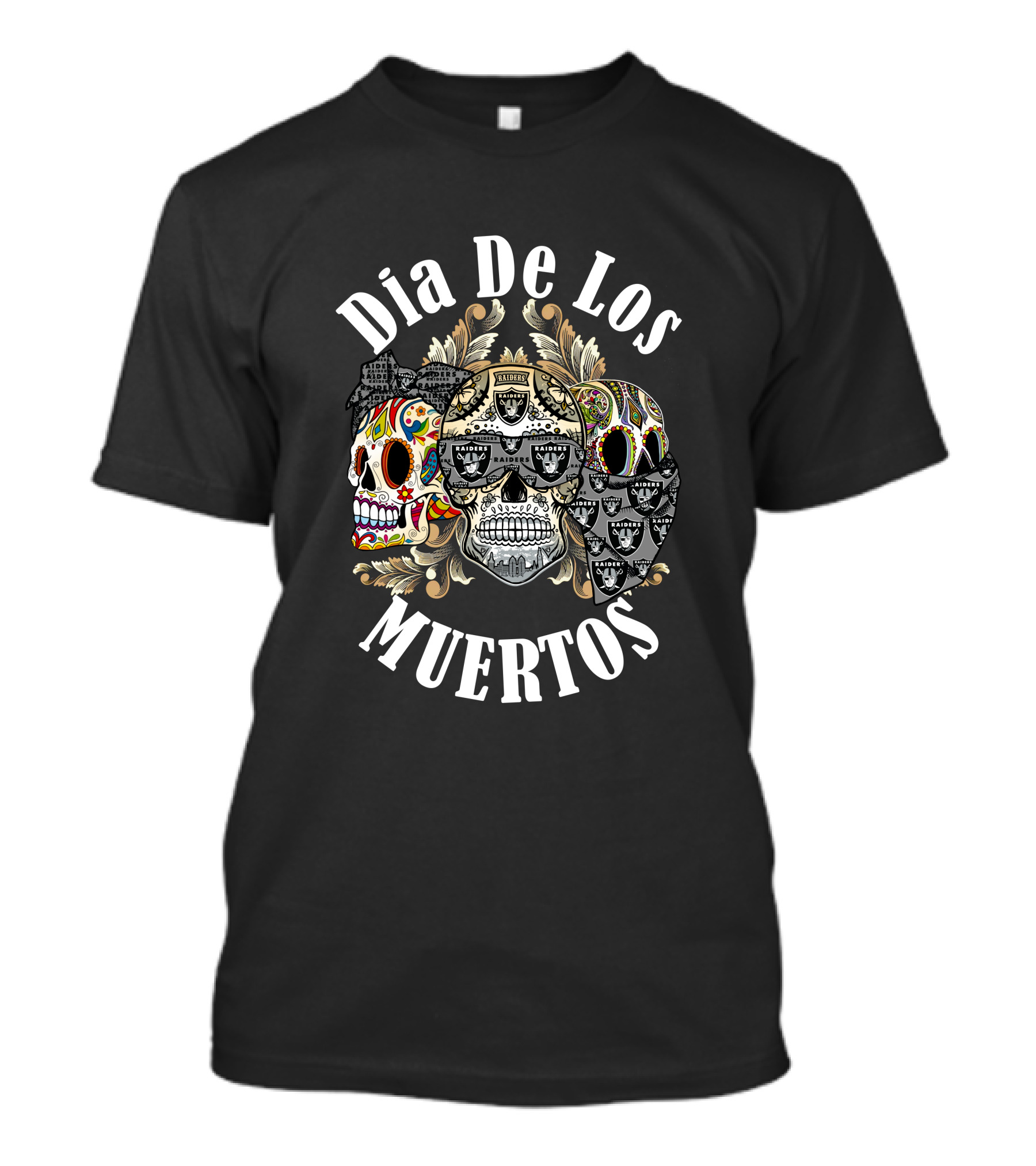 Dia De Los Muertos Raiders T-Shirt
