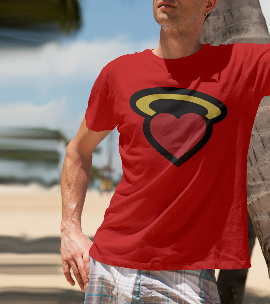 Poppin Store Miami Heat Heart Halo T-Shirt