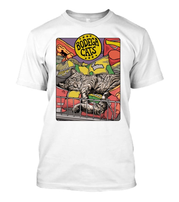 Bodega Cats Chips Grocery Aisle Nap T-Shirt