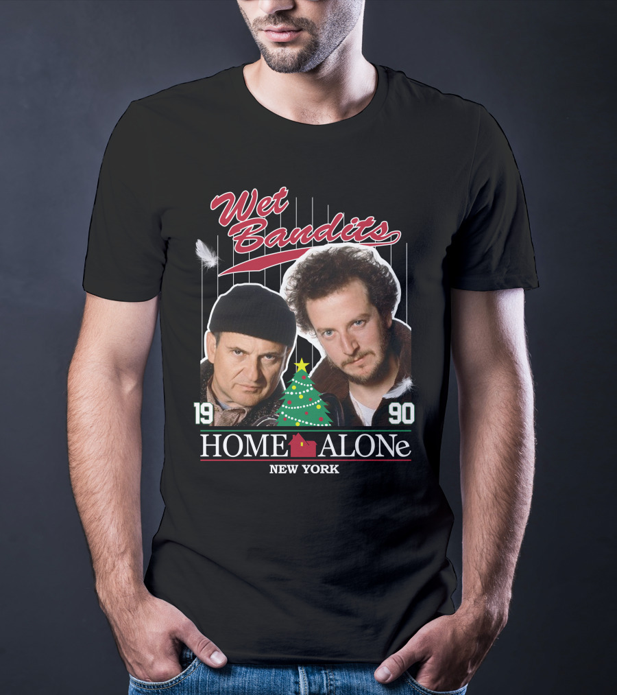 Wet Bandits Home Alone New York 1990 T-Shirt