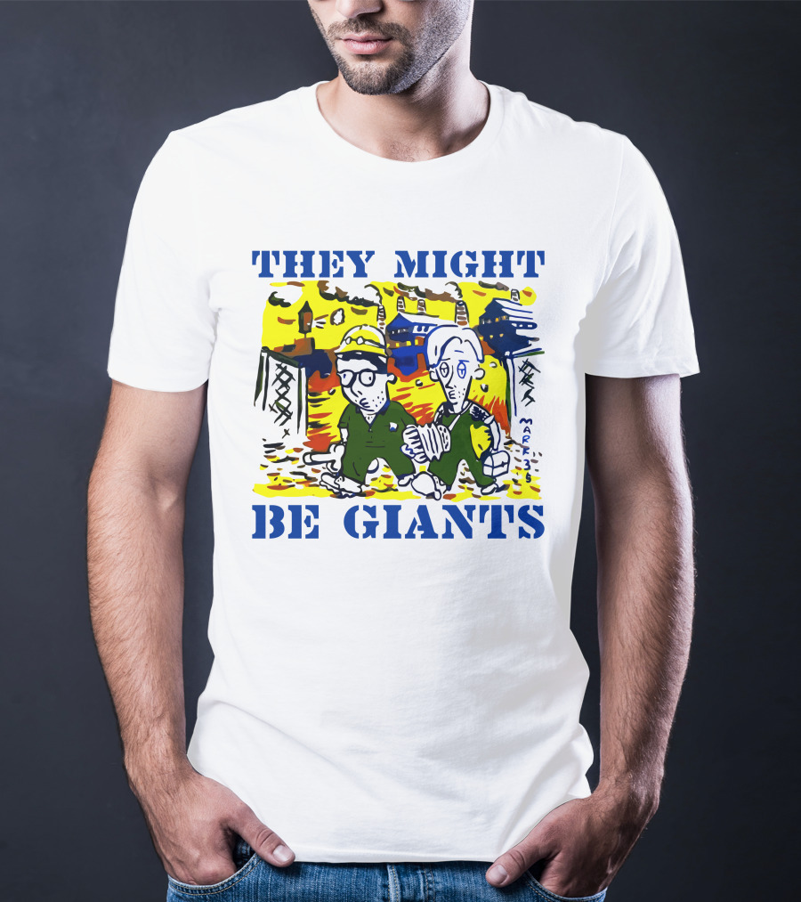 They Might Be Giants Comic Duo Factory Scene T-Shirt
