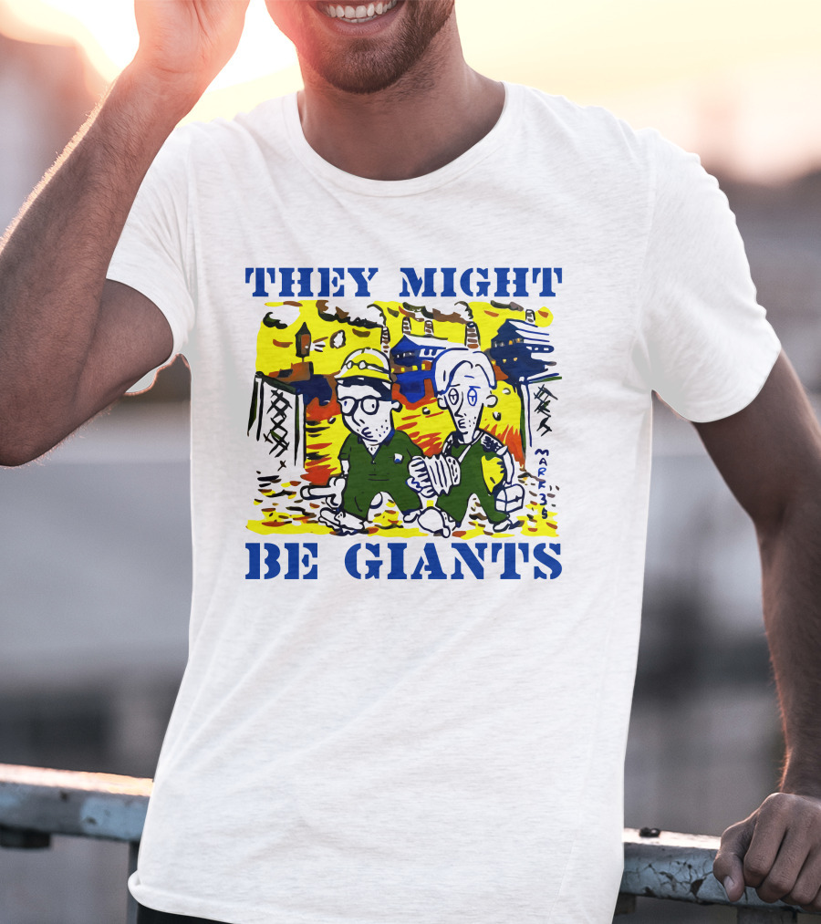 They Might Be Giants Comic Duo Factory Scene T-Shirt