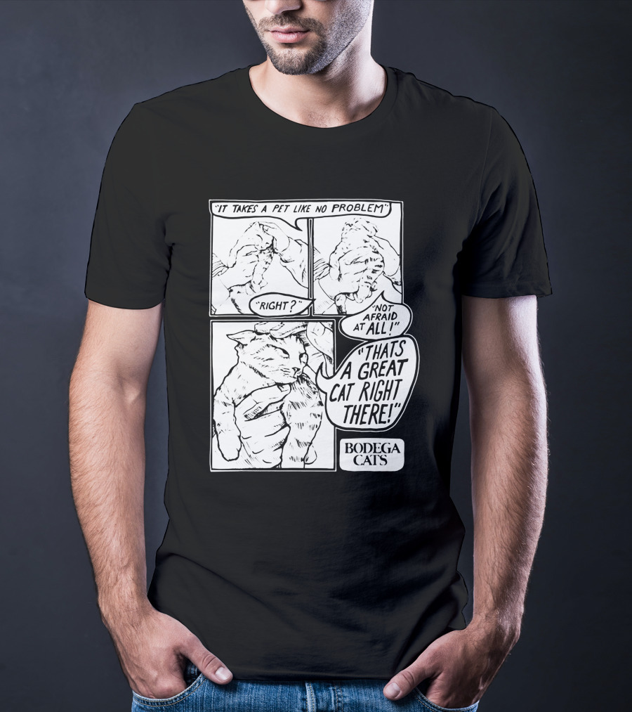 Bodega Cats That's A Great Cat Right There Comic Strip T-Shirt