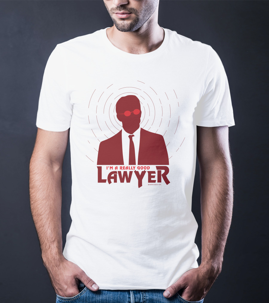 I'm A Really Good Lawyer Silhouette Red Sunglasses T-Shirt