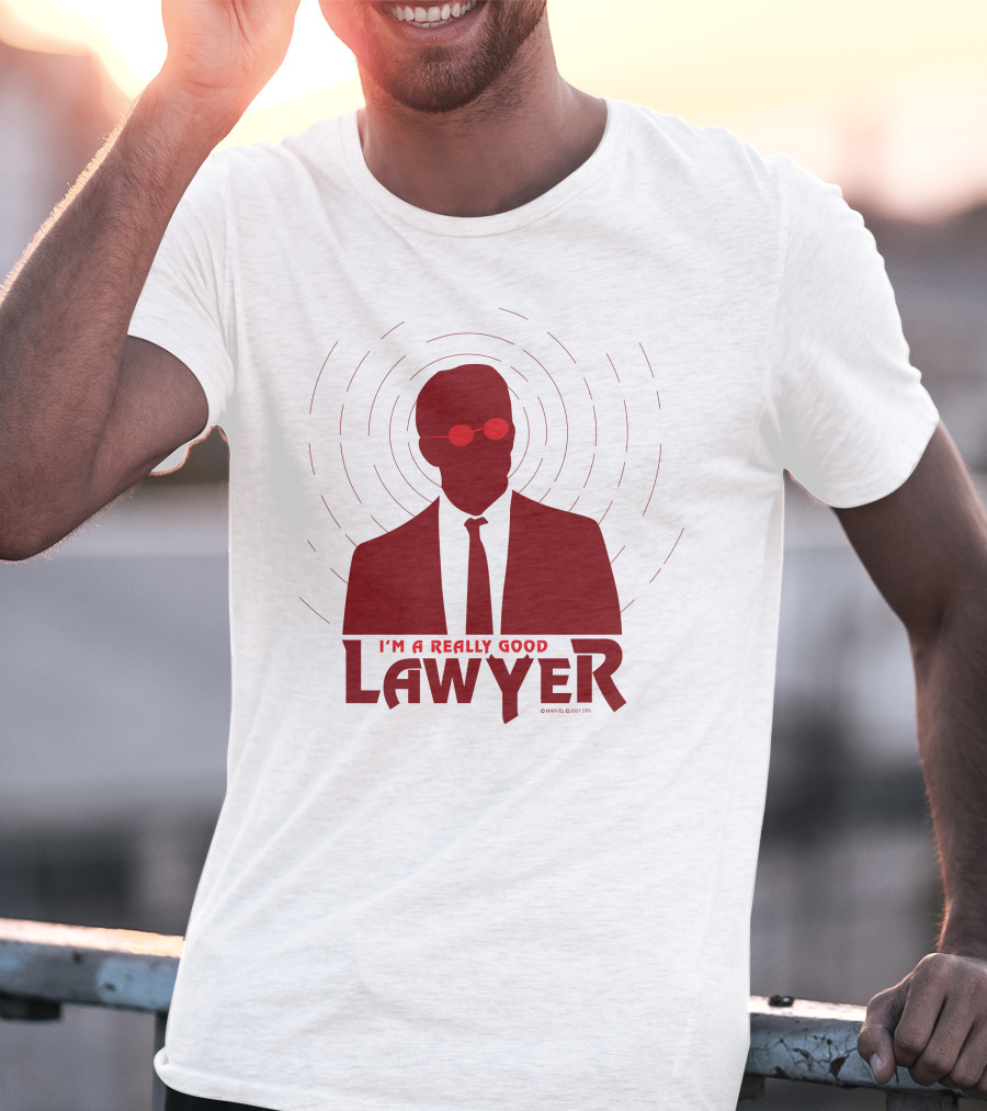 I'm A Really Good Lawyer Silhouette Red Sunglasses T-Shirt