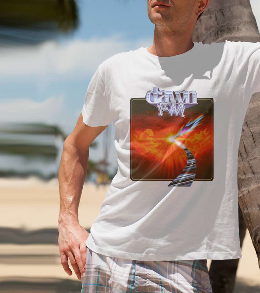 Dawn FM Album Cover Retro Sunset Pathway T-Shirt