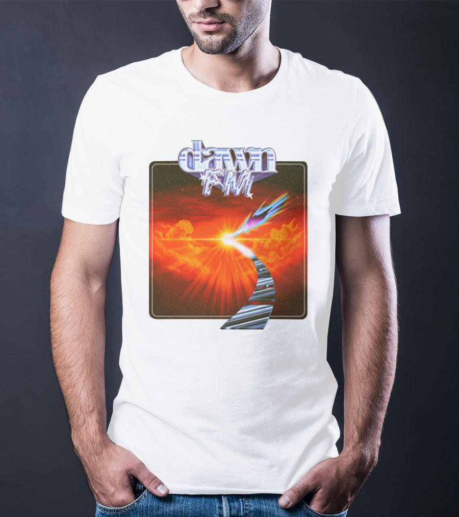 Dawn FM Album Cover Retro Sunset Pathway T-Shirt