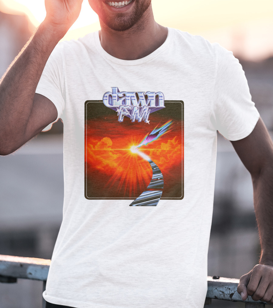 Dawn FM Album Cover Retro Sunset Pathway T-Shirt