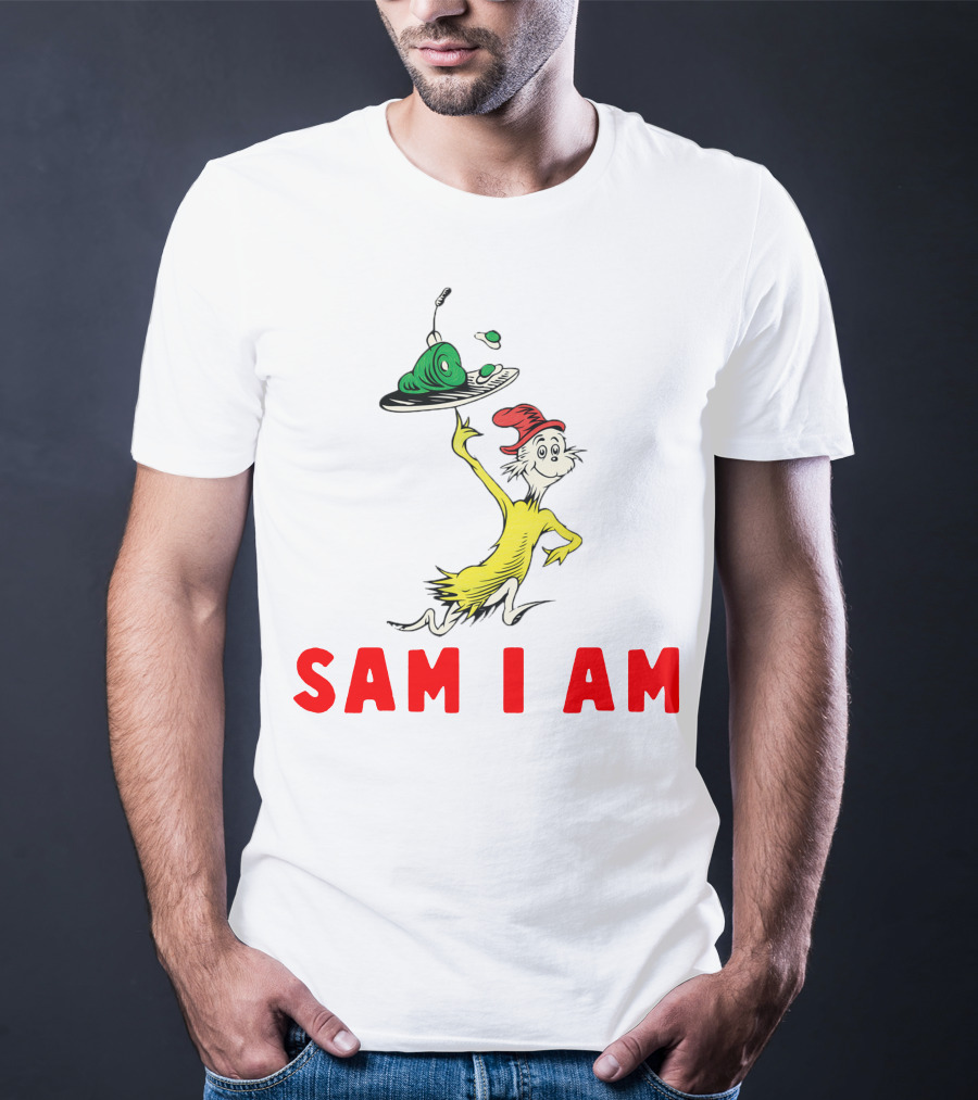 Sam I Am Green Eggs And Ham Dr. Seuss Character T-Shirt