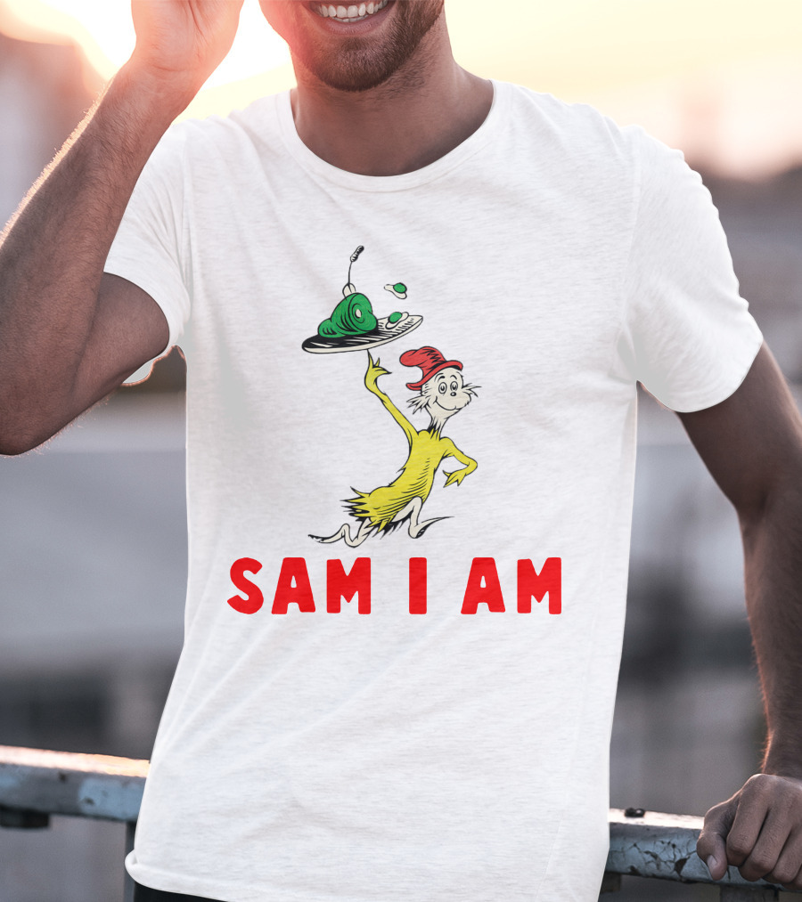 Sam I Am Green Eggs And Ham Dr. Seuss Character T-Shirt