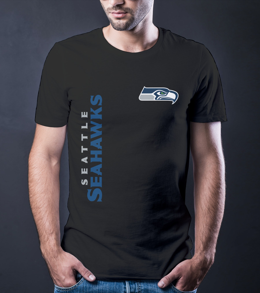Seattle Seahawks Logo Vertical Display T-Shirt