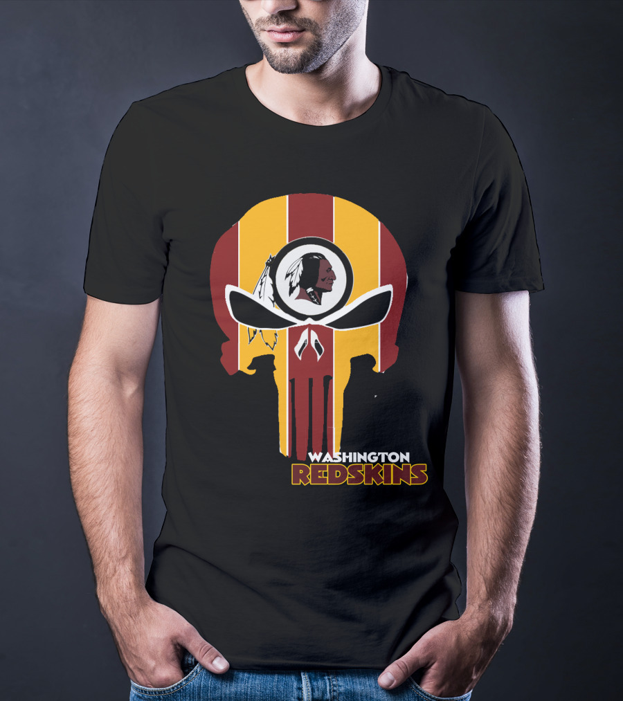 Washington Redskins Punisher Skull T-Shirt