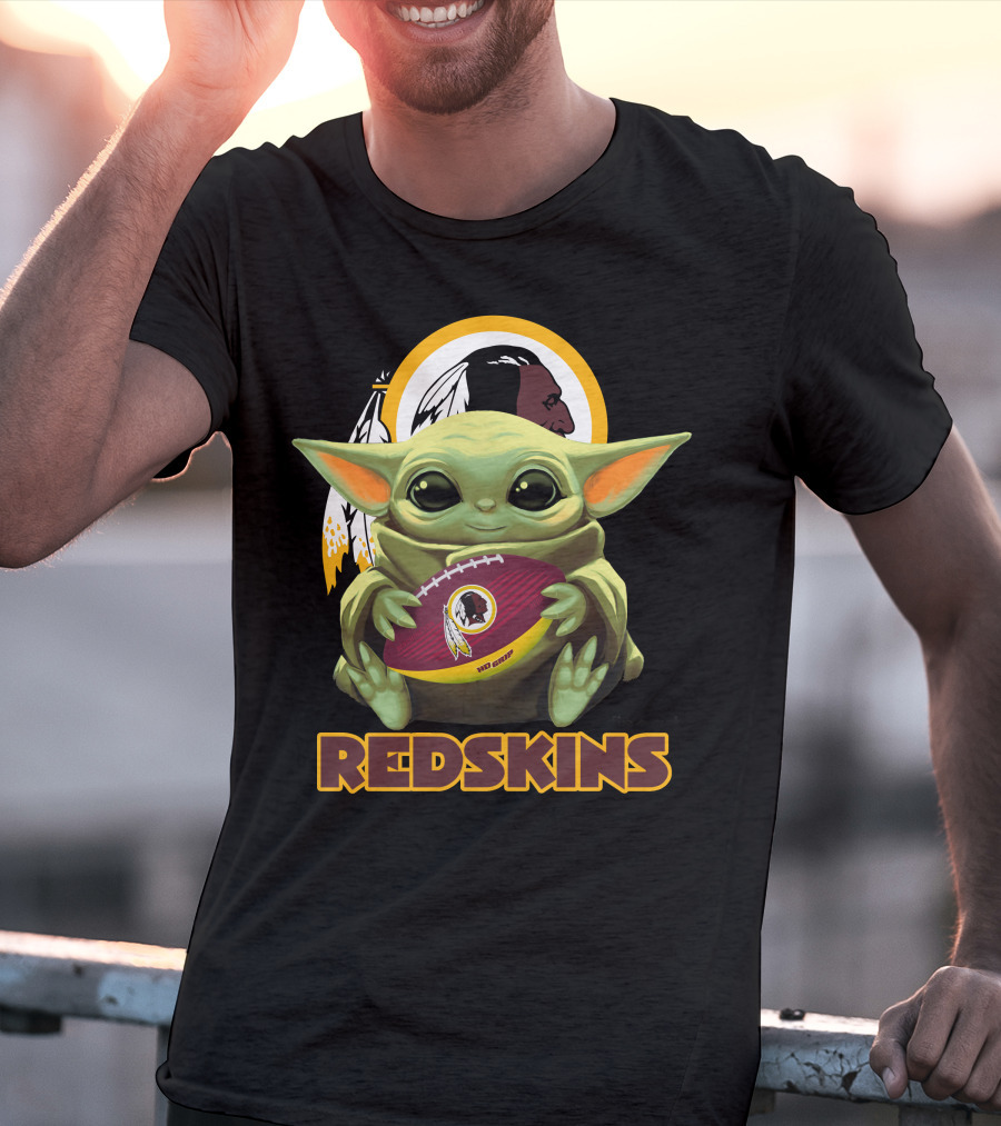 Redskins Football With Baby Grogu T-Shirt