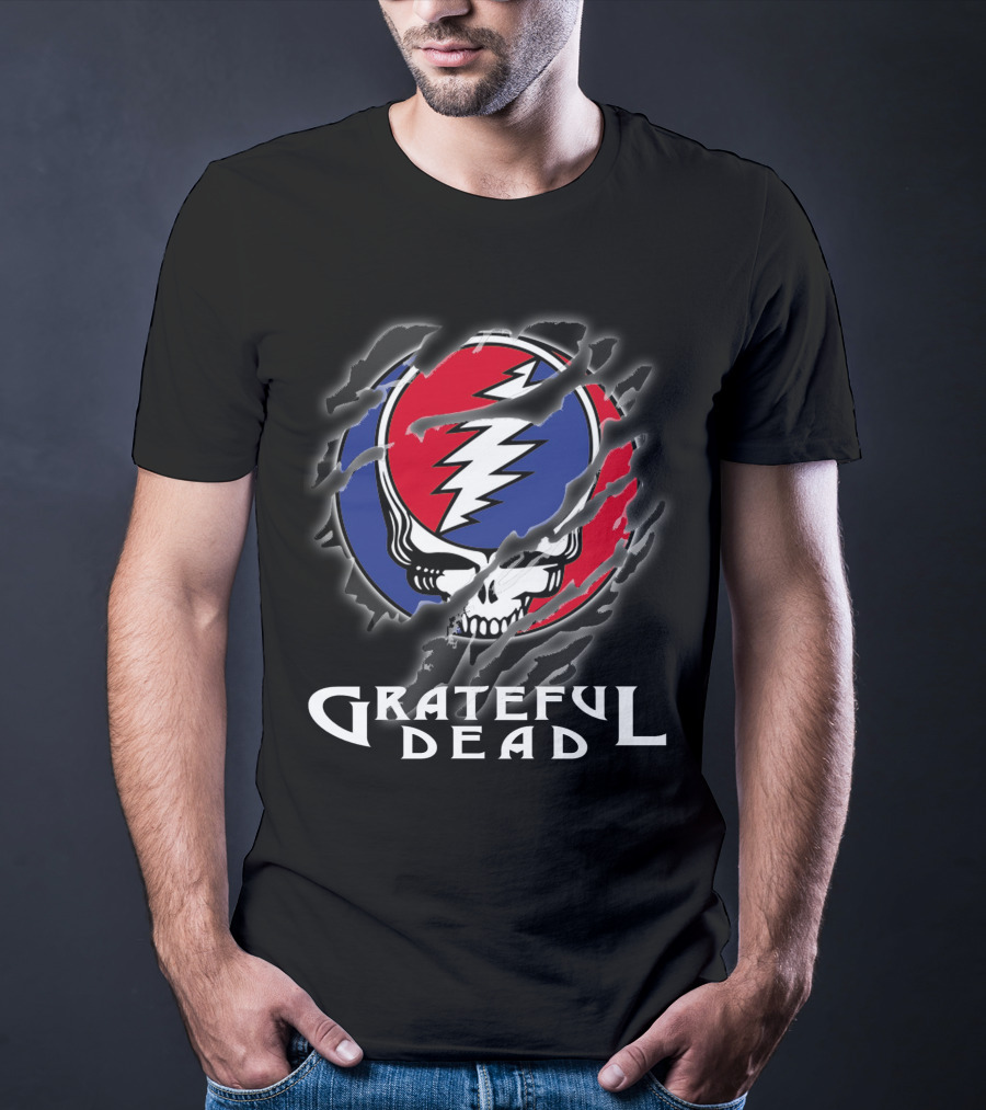Grateful Dead Steal Your Face Skull Lightning Bolt Logo T-Shirt