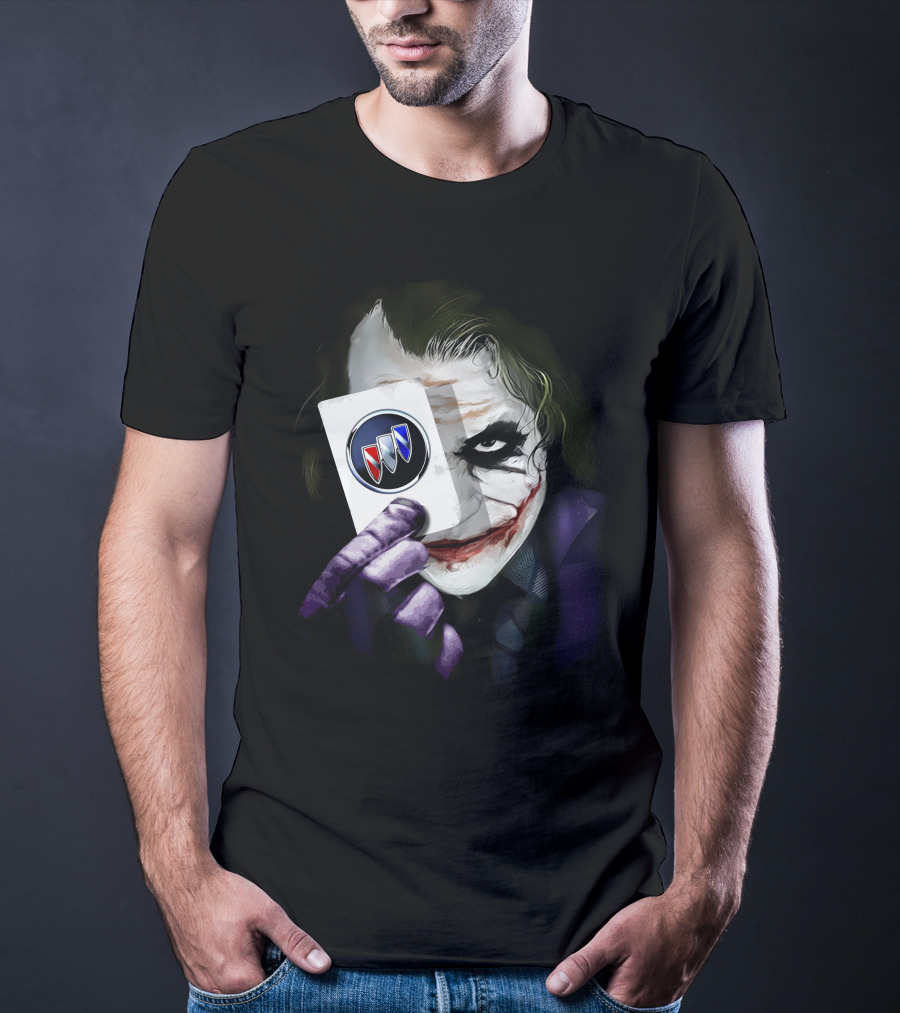 Joker Holding Buick Logo Card T-Shirt