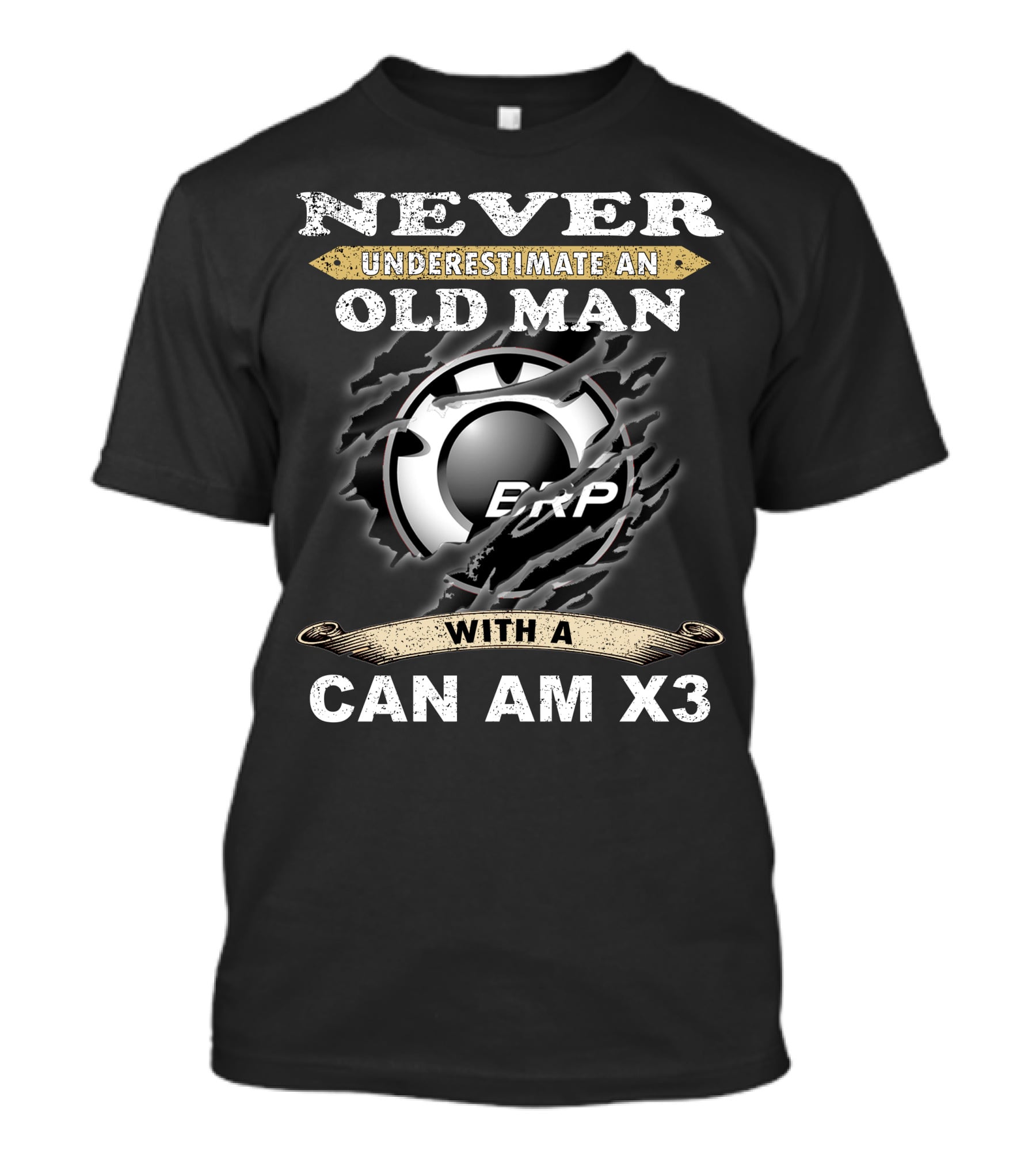 Never Underestimate An Old Man With A Can Am X3 Brp T-Shirt