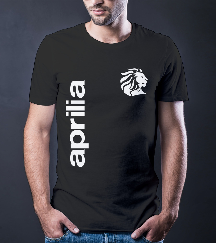 Aprilia 01 Lion Motif Vertical T-Shirt