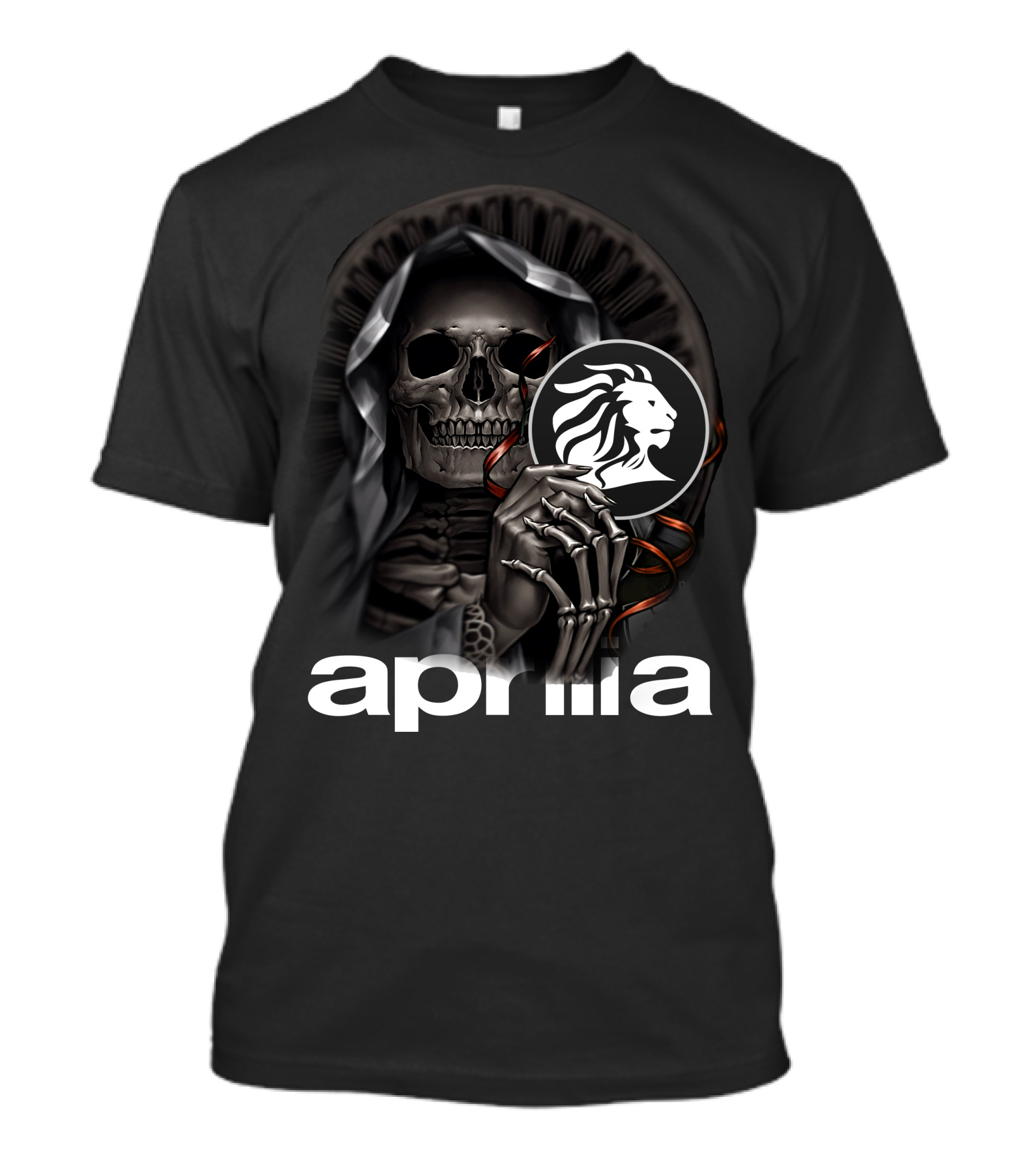 Aprilia Skull With Lion T-Shirt