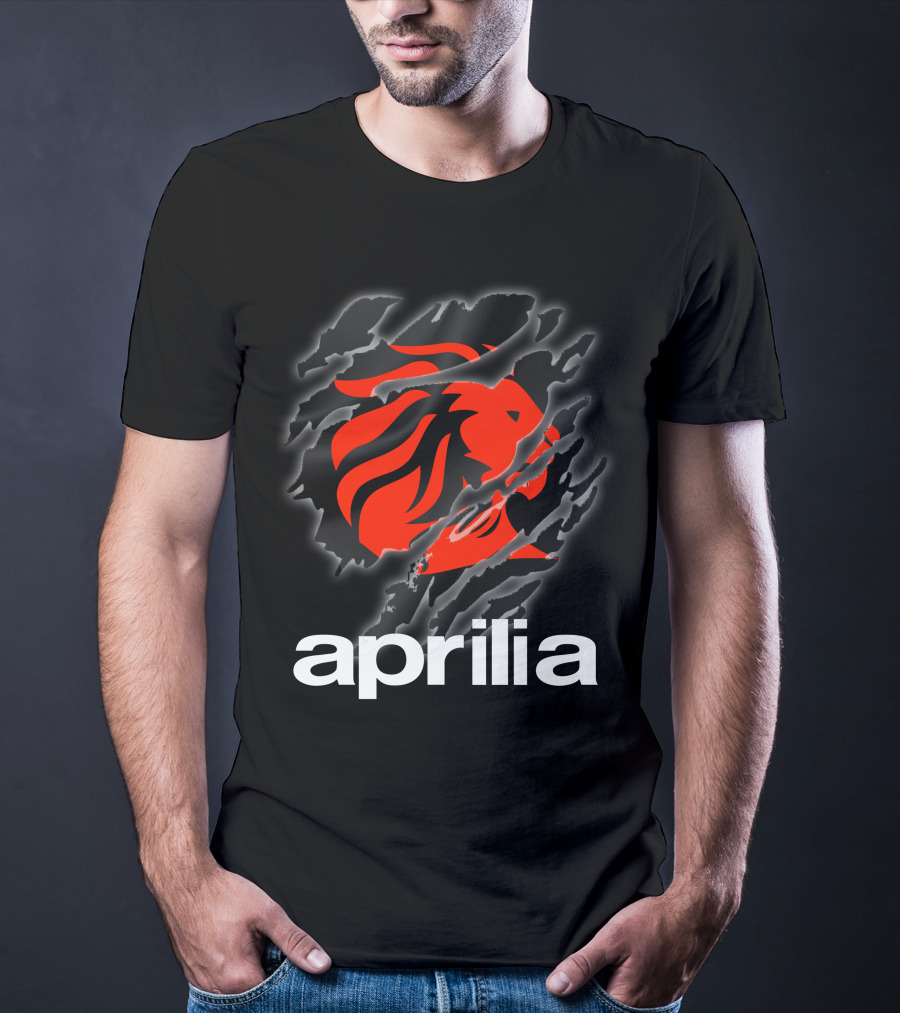 Aprilia Lion Claw Ripped T-Shirt
