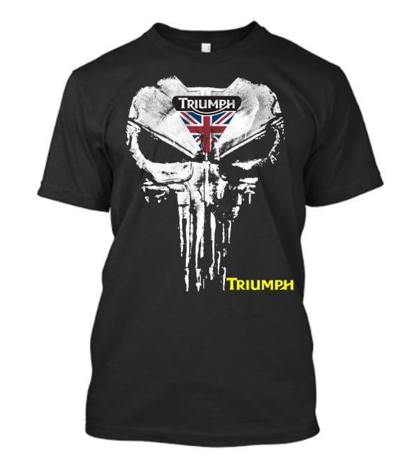 Triumph Uk Union Jack Skull T-Shirt