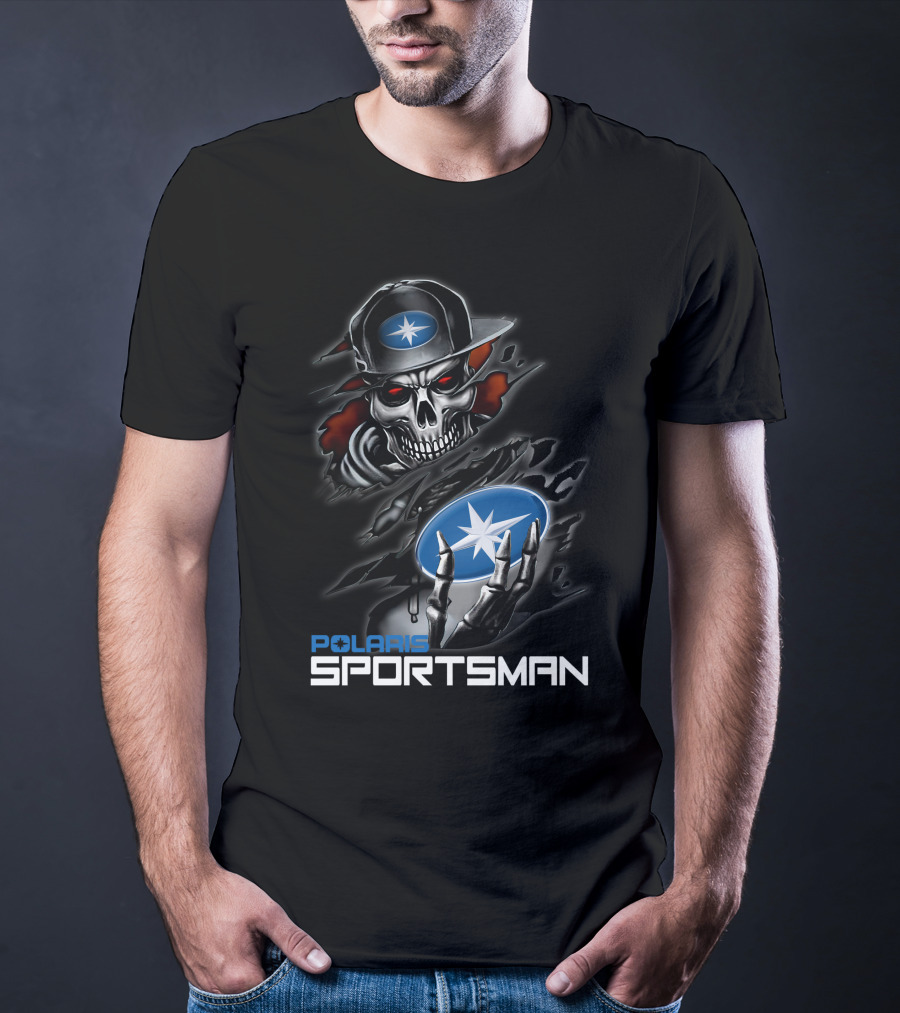 Polaris Sportsman Skull And Star T-Shirt