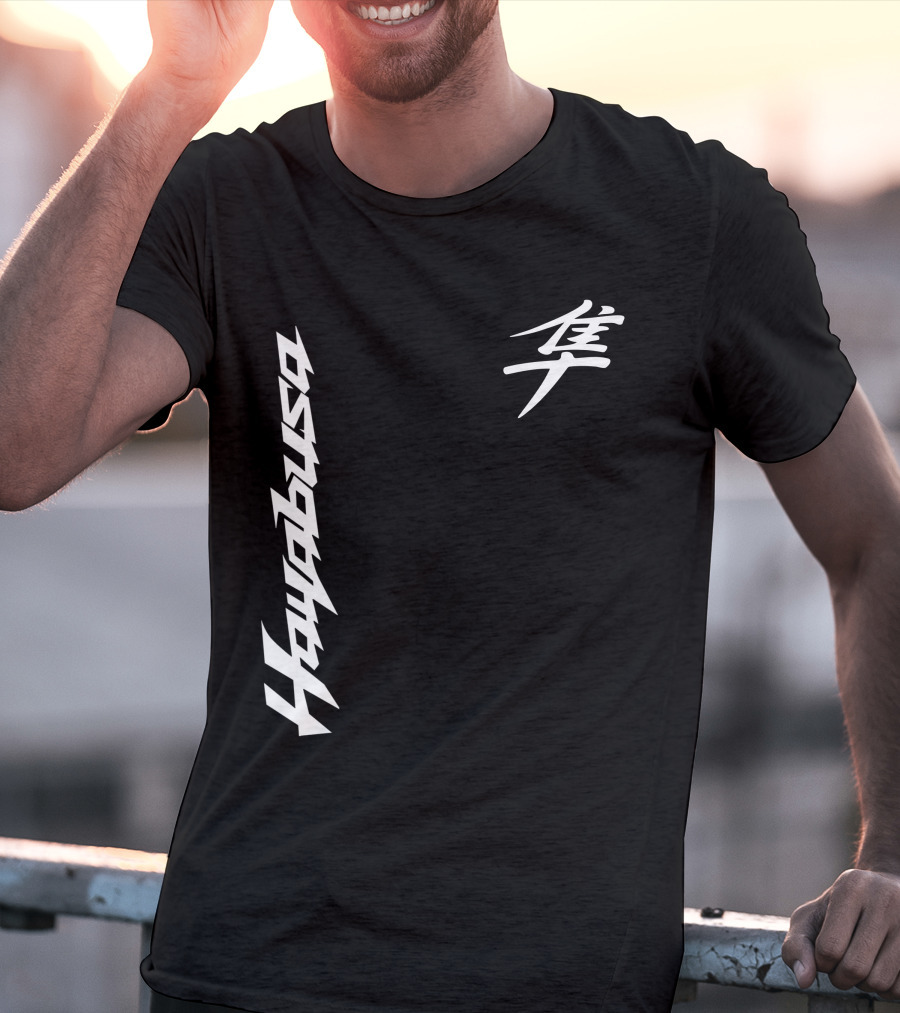 Hayabusa 01 Japanese Kanji Moto Racing T-Shirt