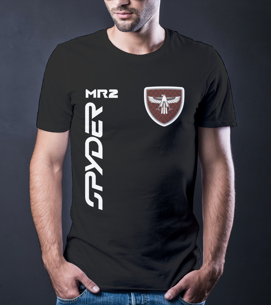Spyder Mr2 Falcon Emblem Vertical Layout T-Shirt