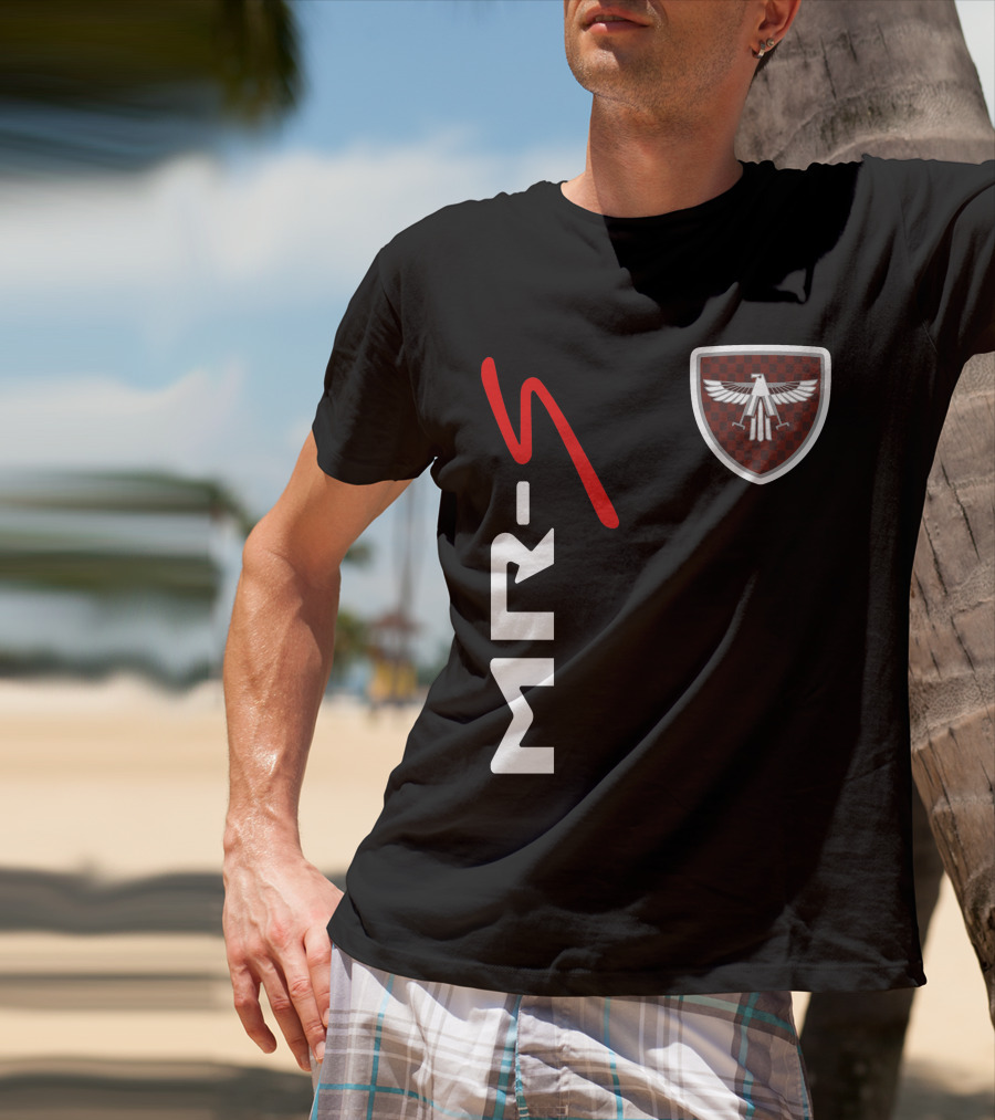 Mr-S Toyota Racing Logo With Red Stylized Text And Eagle Badge T-Shirt