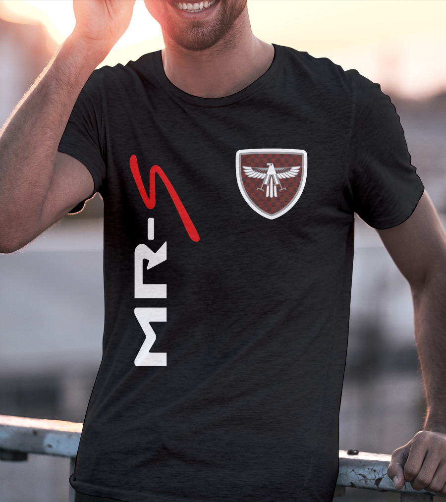 Mr-S Toyota Racing Logo With Red Stylized Text And Eagle Badge T-Shirt