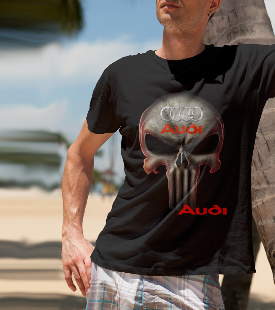 Audi Skull 08 Rings T-Shirt