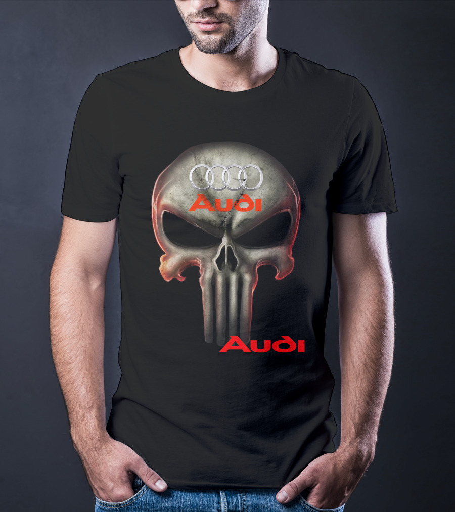Audi Skull 08 Rings T-Shirt